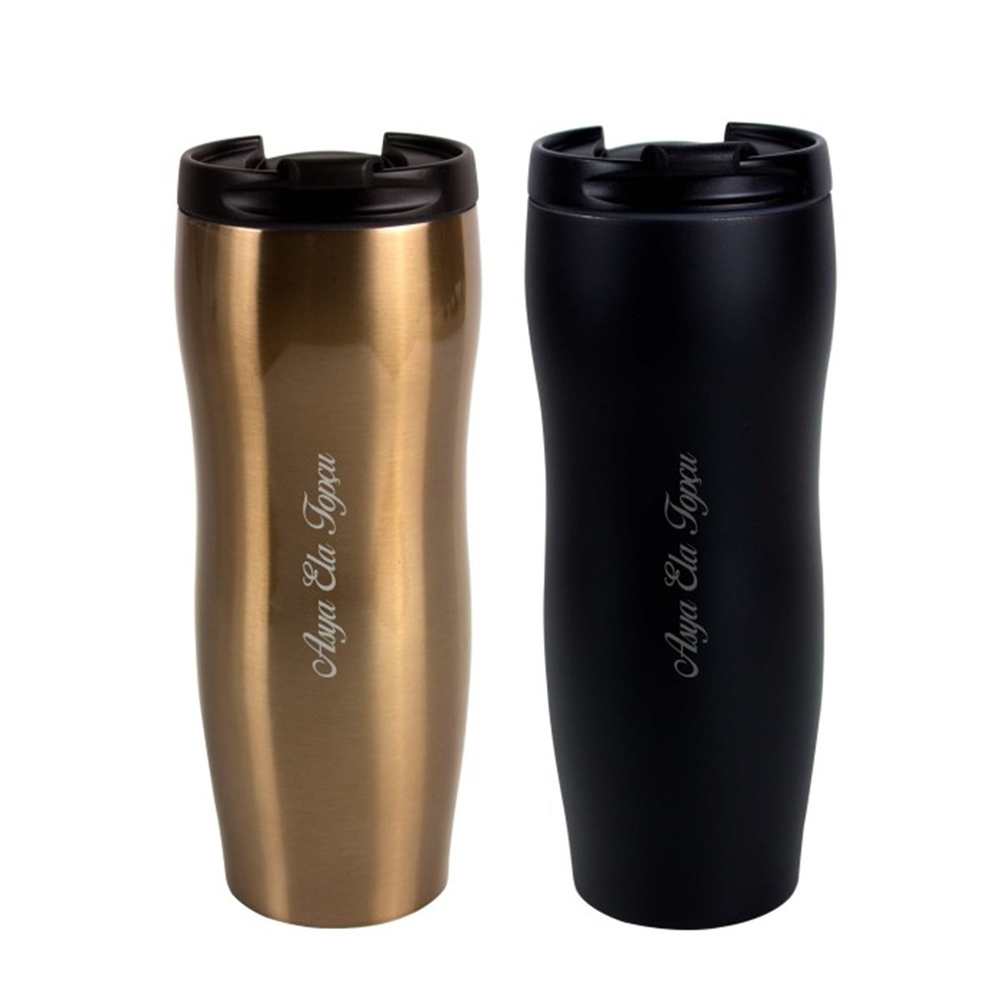 İsme Özel Şık Tasarımlı Elegance Çelik Termos 430 ML