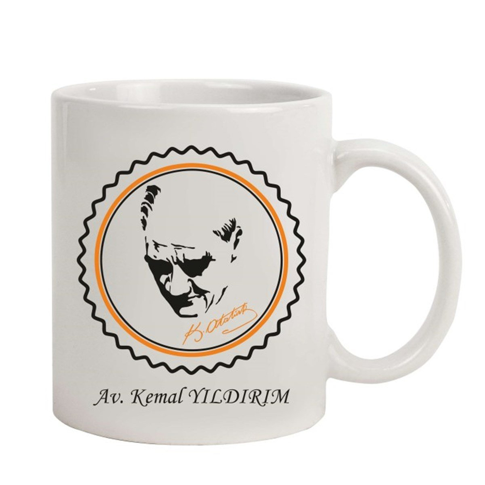 İsme Özel Tasarımlı Kupa Bardak - K. Atatürk