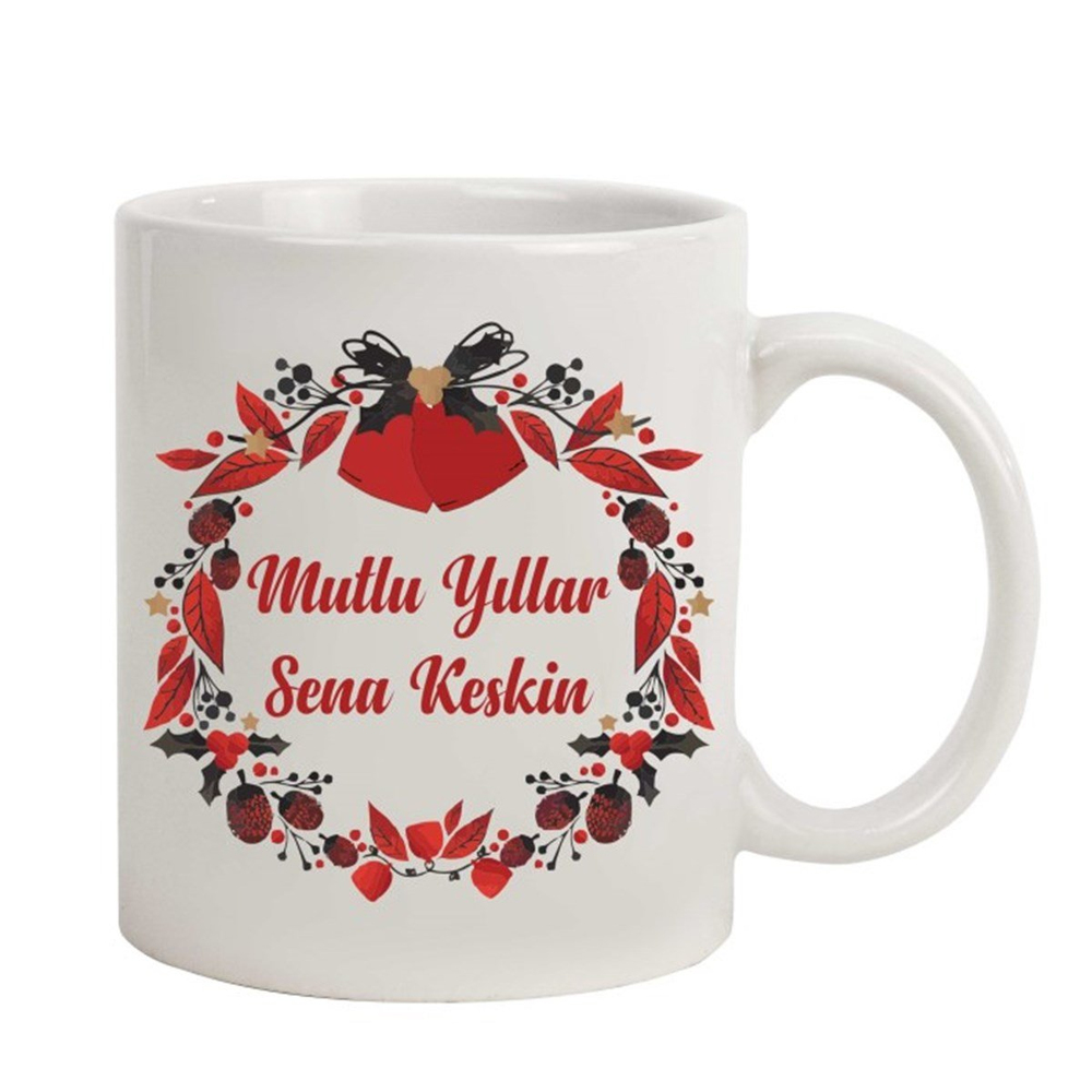 İsme Özel Tasarımlı Kupa Bardak - Mutlu Yıllar M2