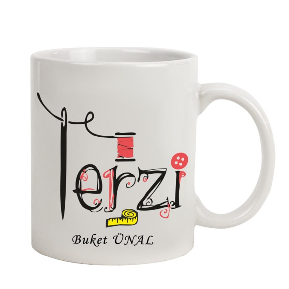 İsme Özel Terzi Temalı Kupa Bardak