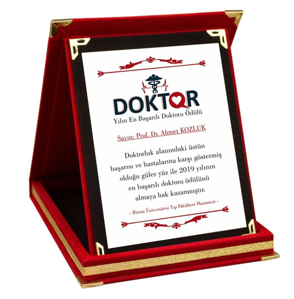 Kişiye Özel Doktor Temalı Büyük Boy Plaket