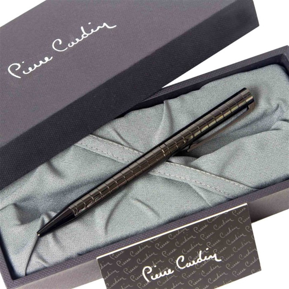 Pierre Cardin Kare Desenli Tükenmez Kalem Füme PC581