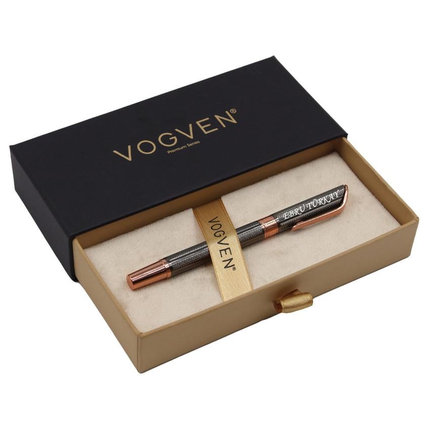 Vogven Marka İsme Özel Premium Krom-Bakır Roller Kalem
