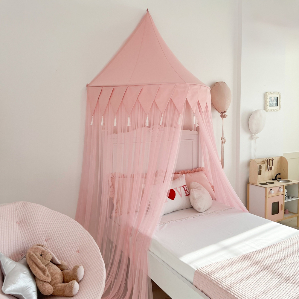 DUVAR TENTESİ - BAYRAKLI - PEMBE PEMBE