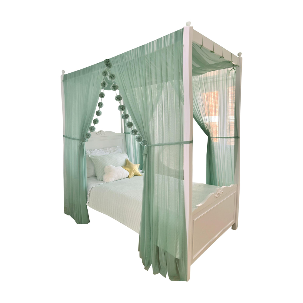 POSTER BED BASIC-SAGE GREEN