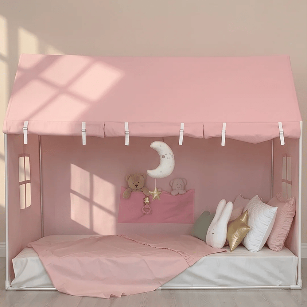 TWINSIZE PERDELİ-PEMBE