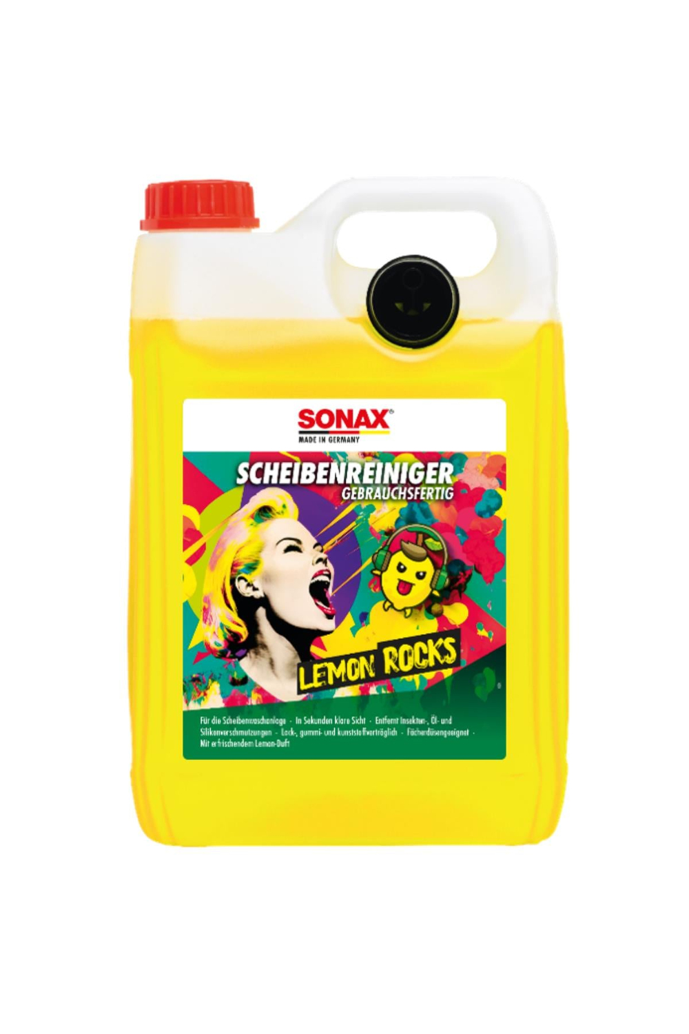 Sonax Kullanıma Hazır Cam Suyu ( Limon ) 5 L