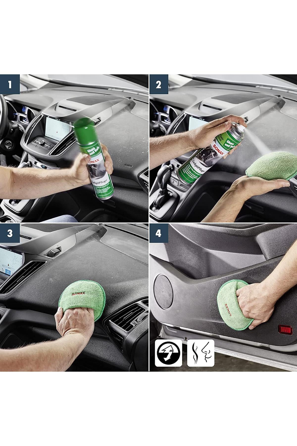 Sonax Torpido Temizleyici Parlatıcı Elma 400 ml