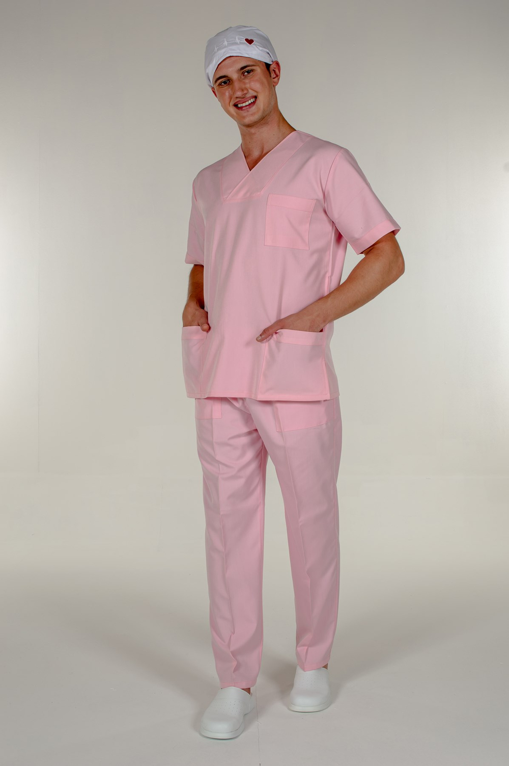 Pembe Medikal Doktor Hemşire Cerrahi Pantolon