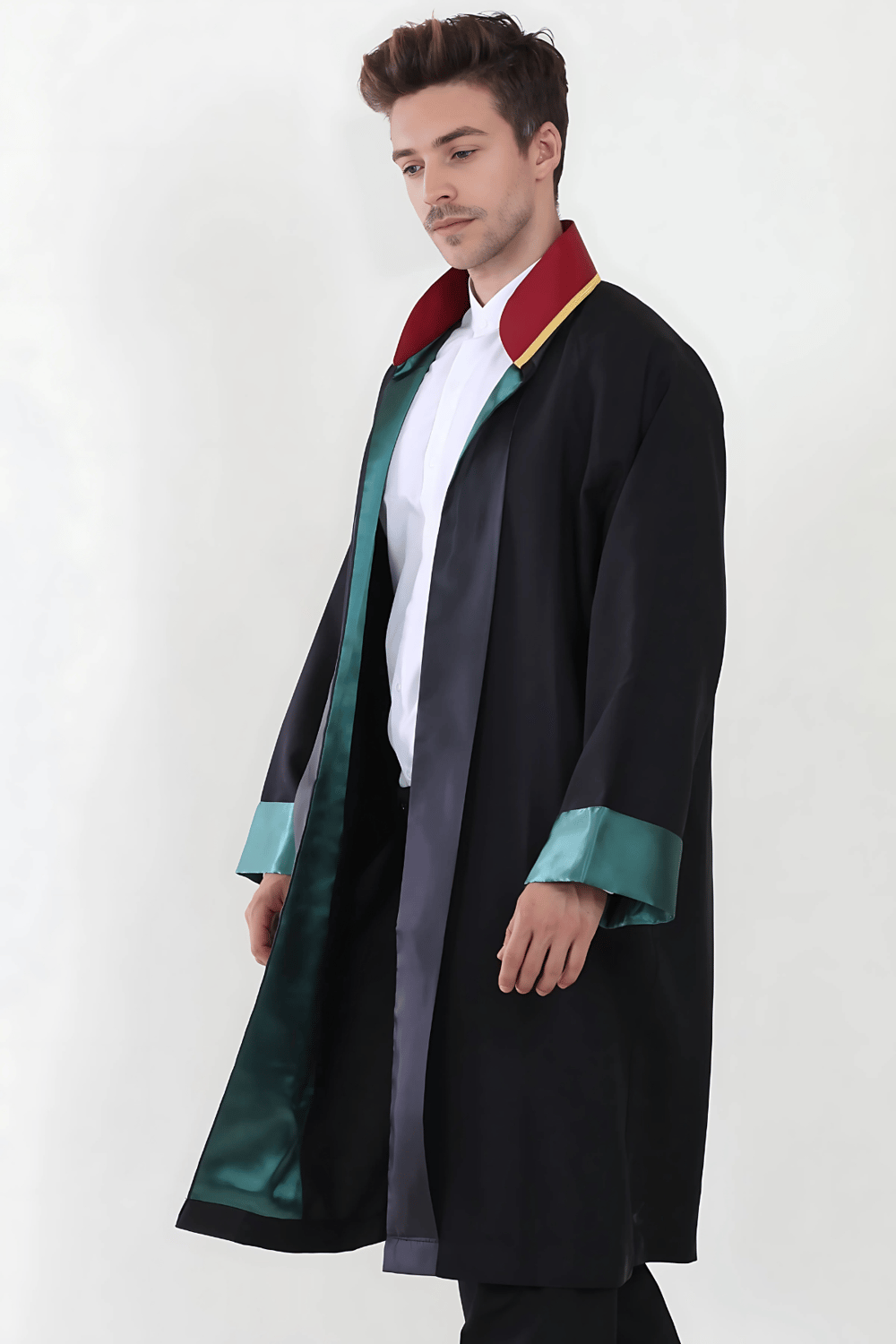 Siyah Kadın/Erkek Unisex Avukat Cübbesi