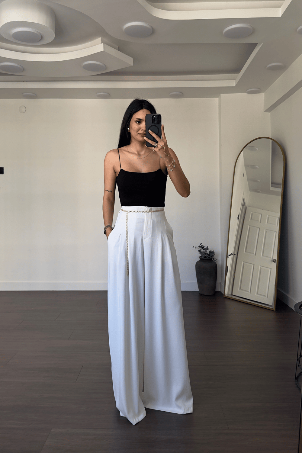 İnce İp Askılı Atlet-Siyah