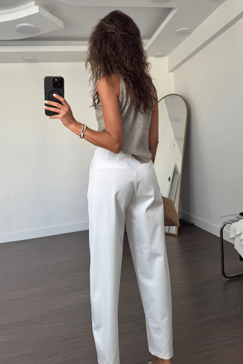 Marka Model Pantolon-Beyaz