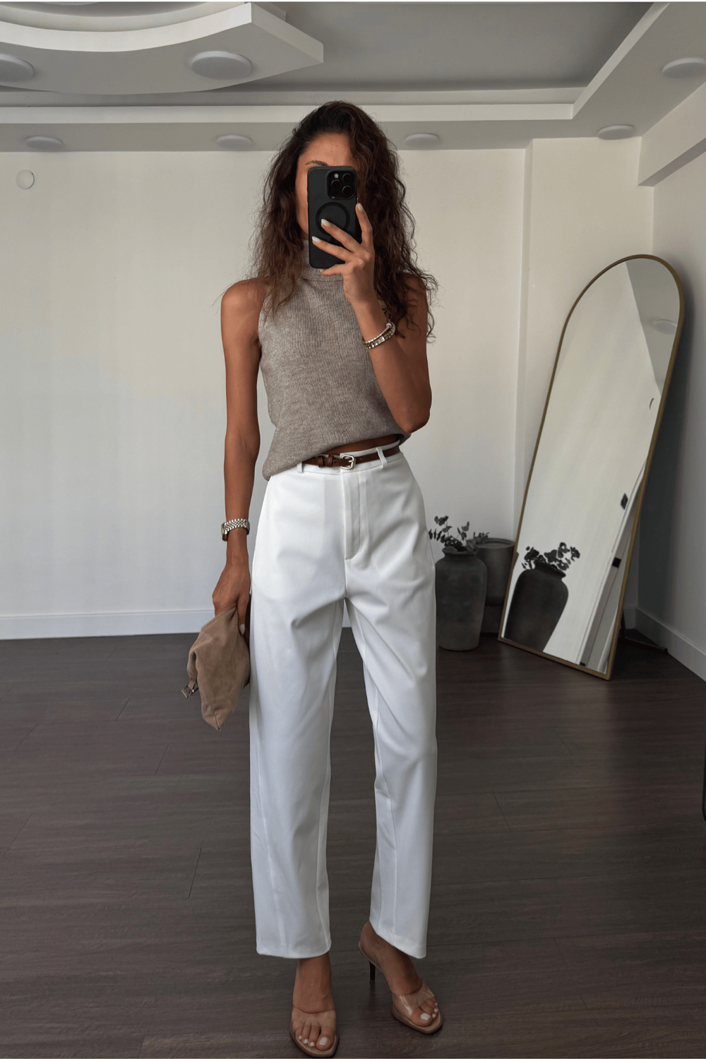 Marka Model Pantolon-Beyaz