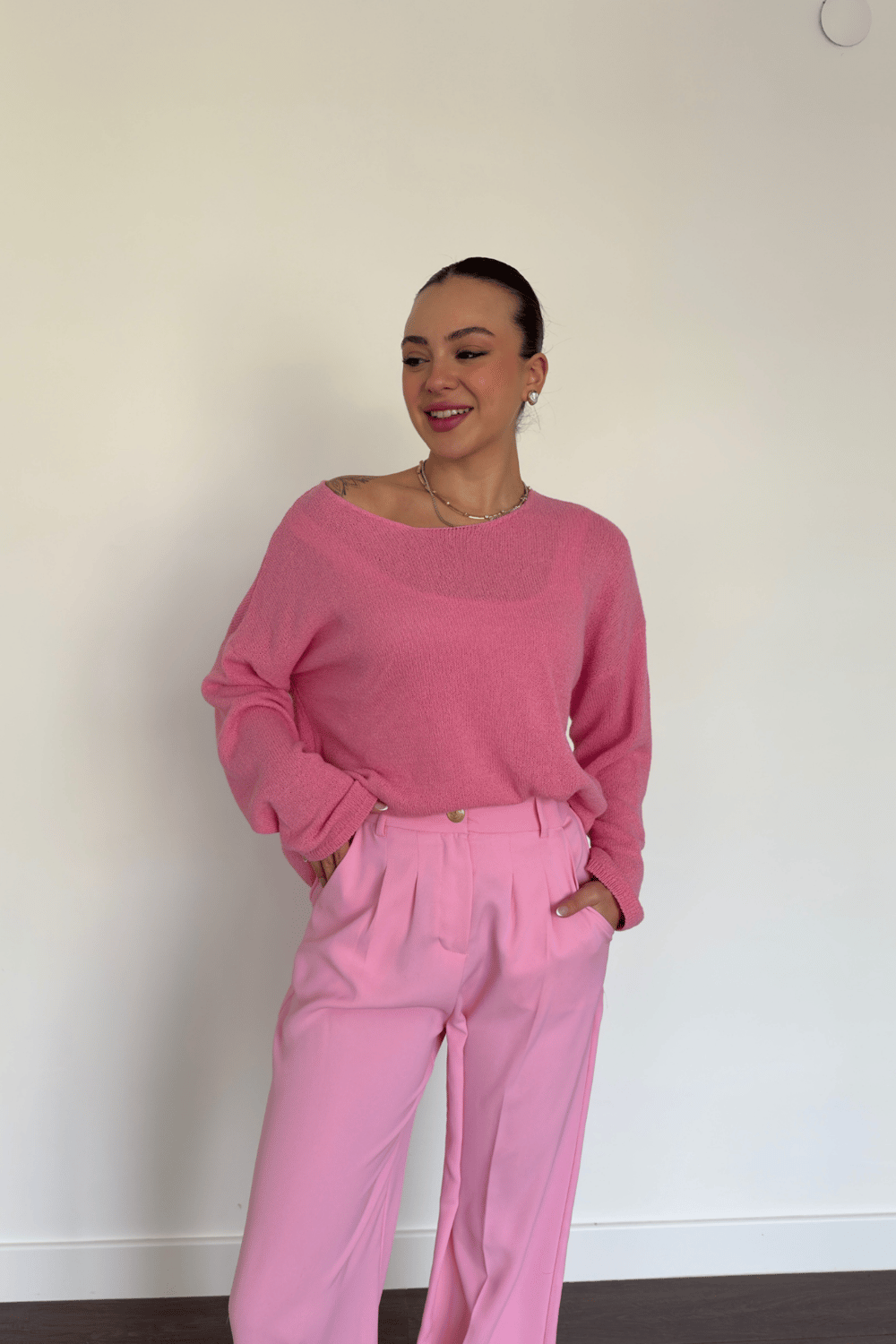 Pembe Merserize Kazak