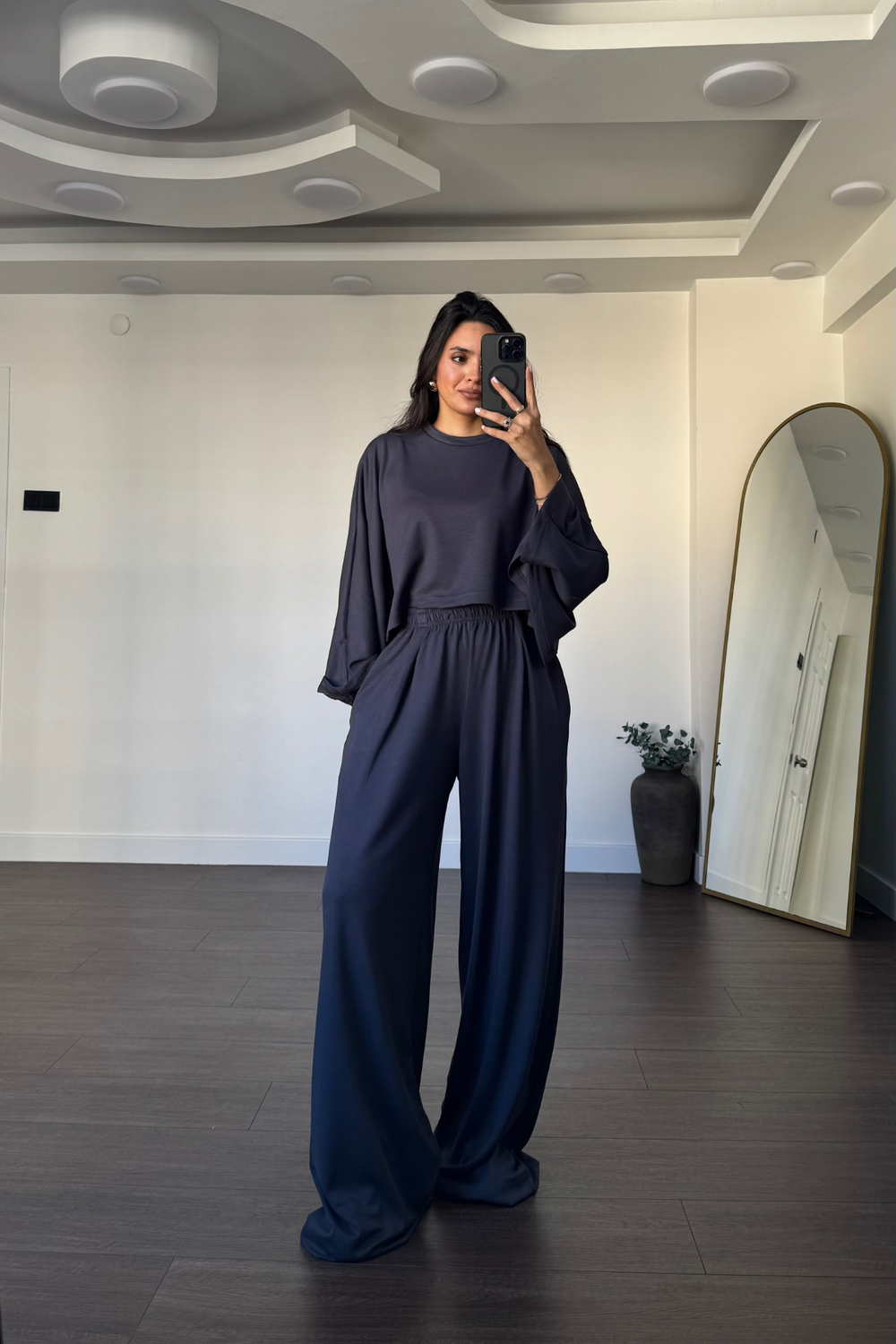 Yarasa Kol Modal Takım-Antrasit
