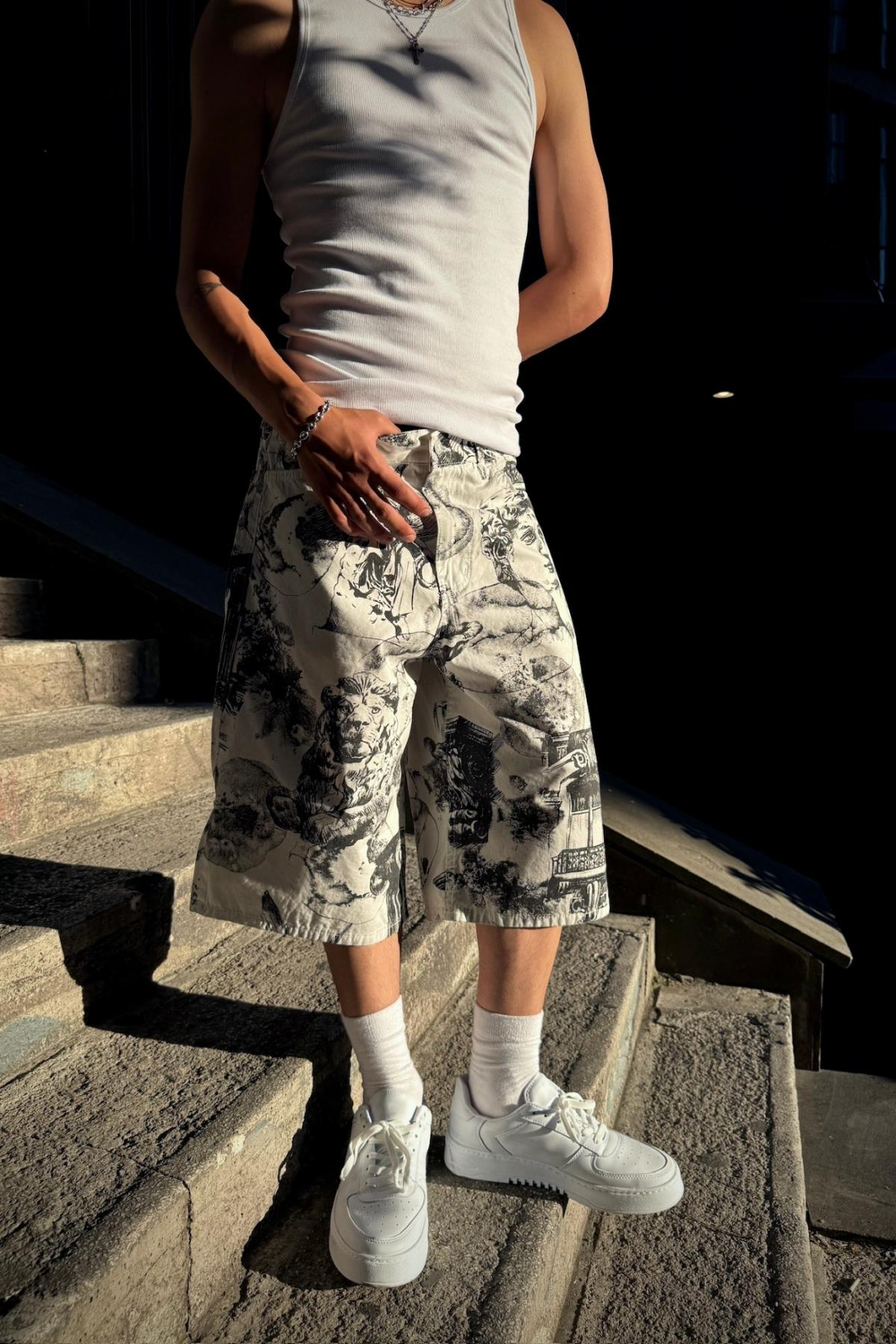 David Desen Jr Baggy Jean Şort
