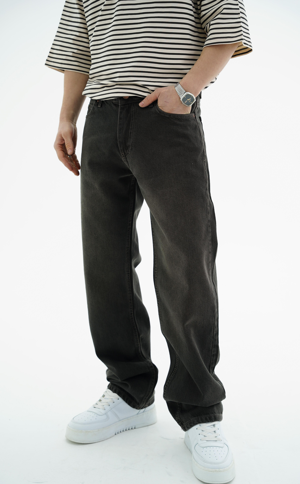 Koyu Kahverengi Jean Pantolon CT01 6610-snatch
