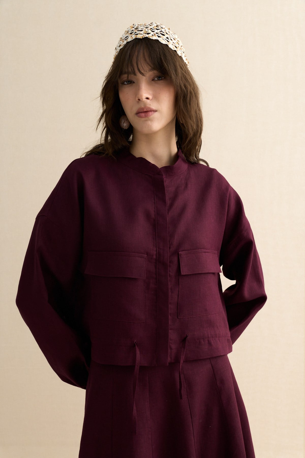 KETEN BOMBER CEKET BORDO