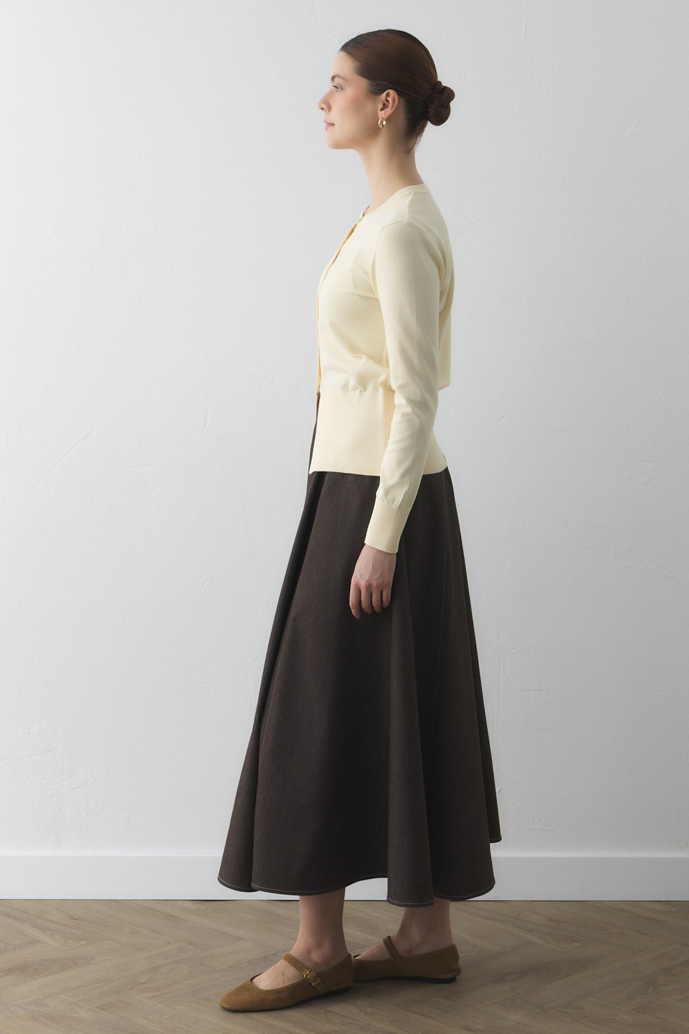 MERSERİZE BELİ OTURTMALI HIRKA SARI