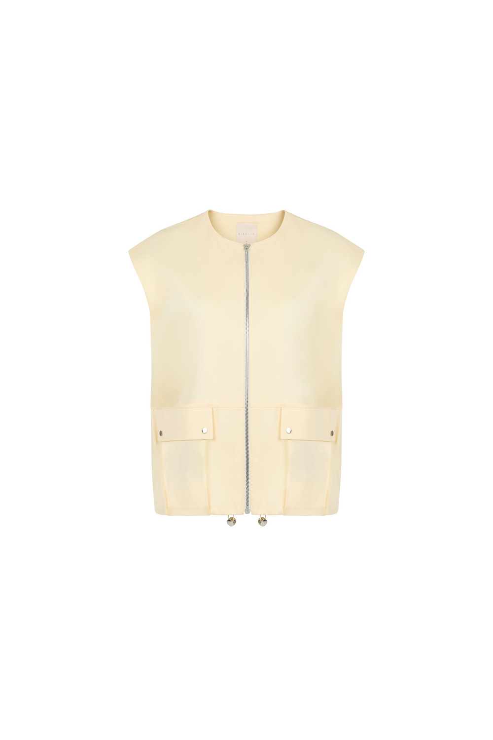 Önü Fermuarlı Kolsuz Tensel Yelek