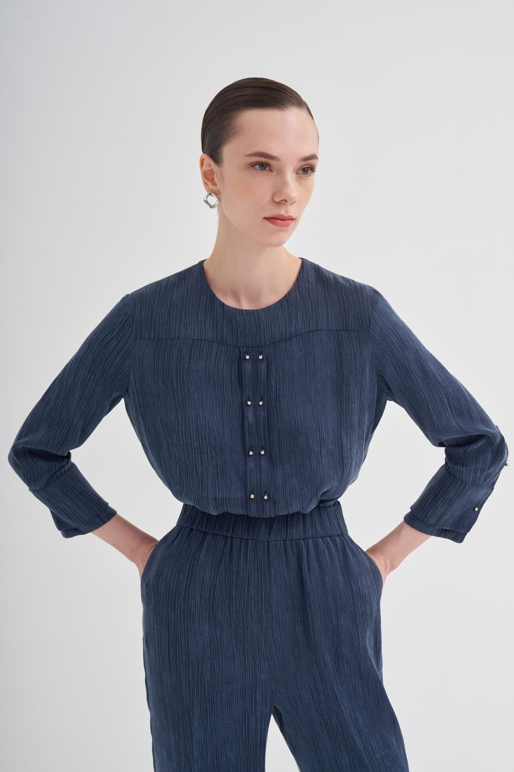Blouse Lacivert