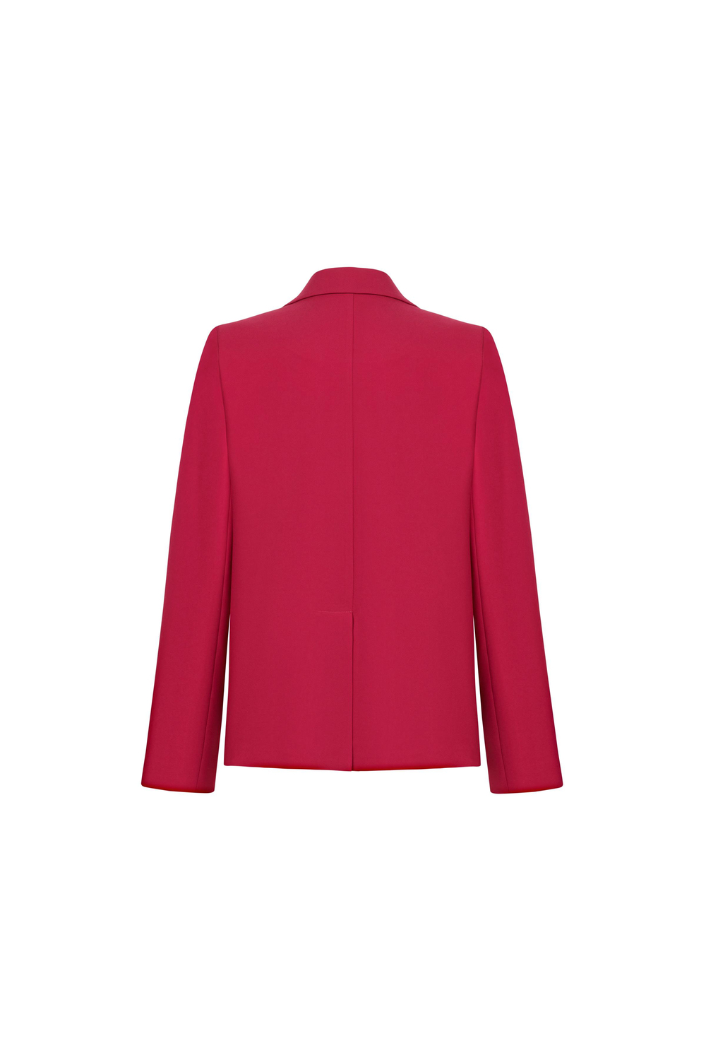 Deep Double-breasted Closure Jacket Cherry
