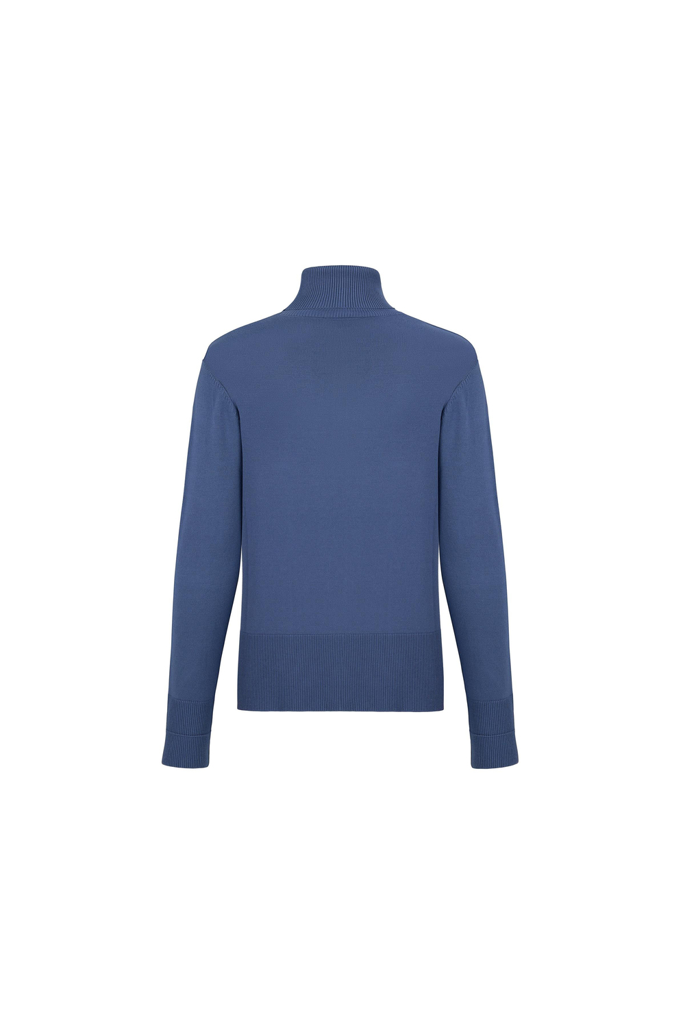 Stand Collar Knitwear Indıgo