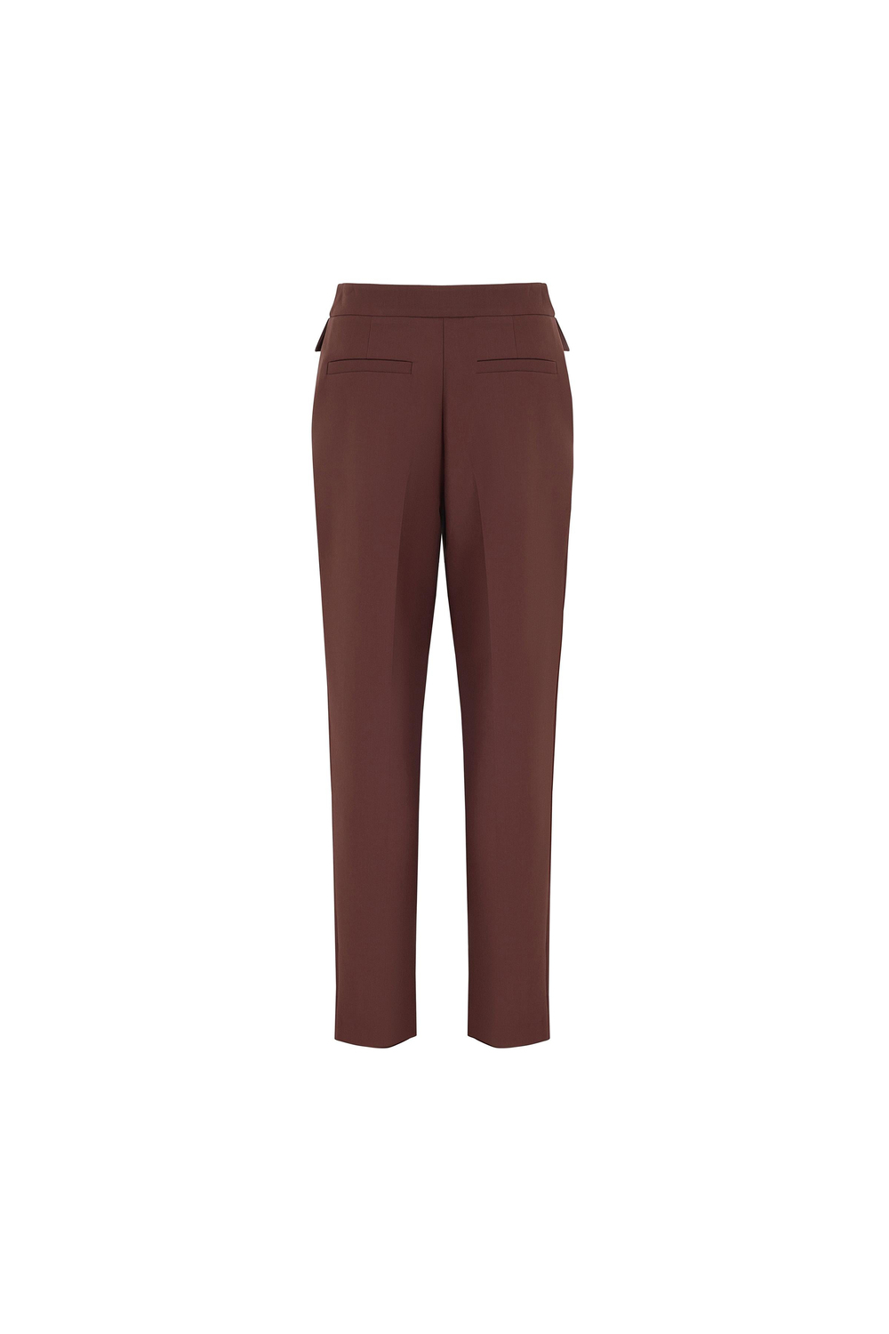 Button Detailed Cigarette Pants Coffee