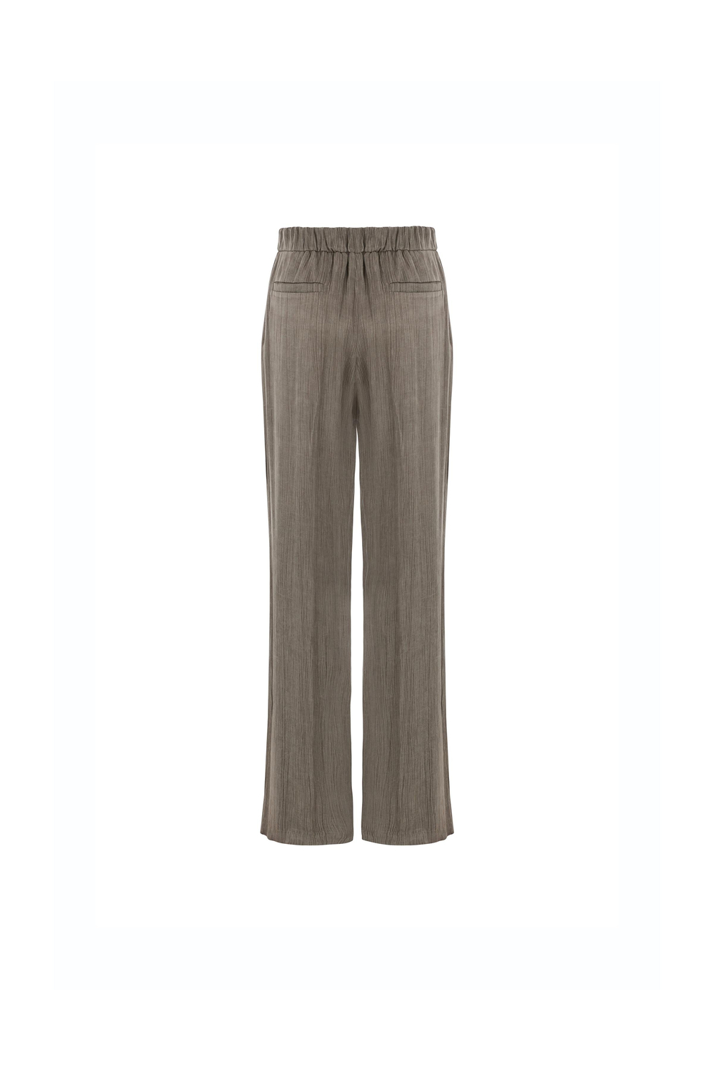 Elastic Waist Detailed, Straight Cut Pajama Pants Ivy Green