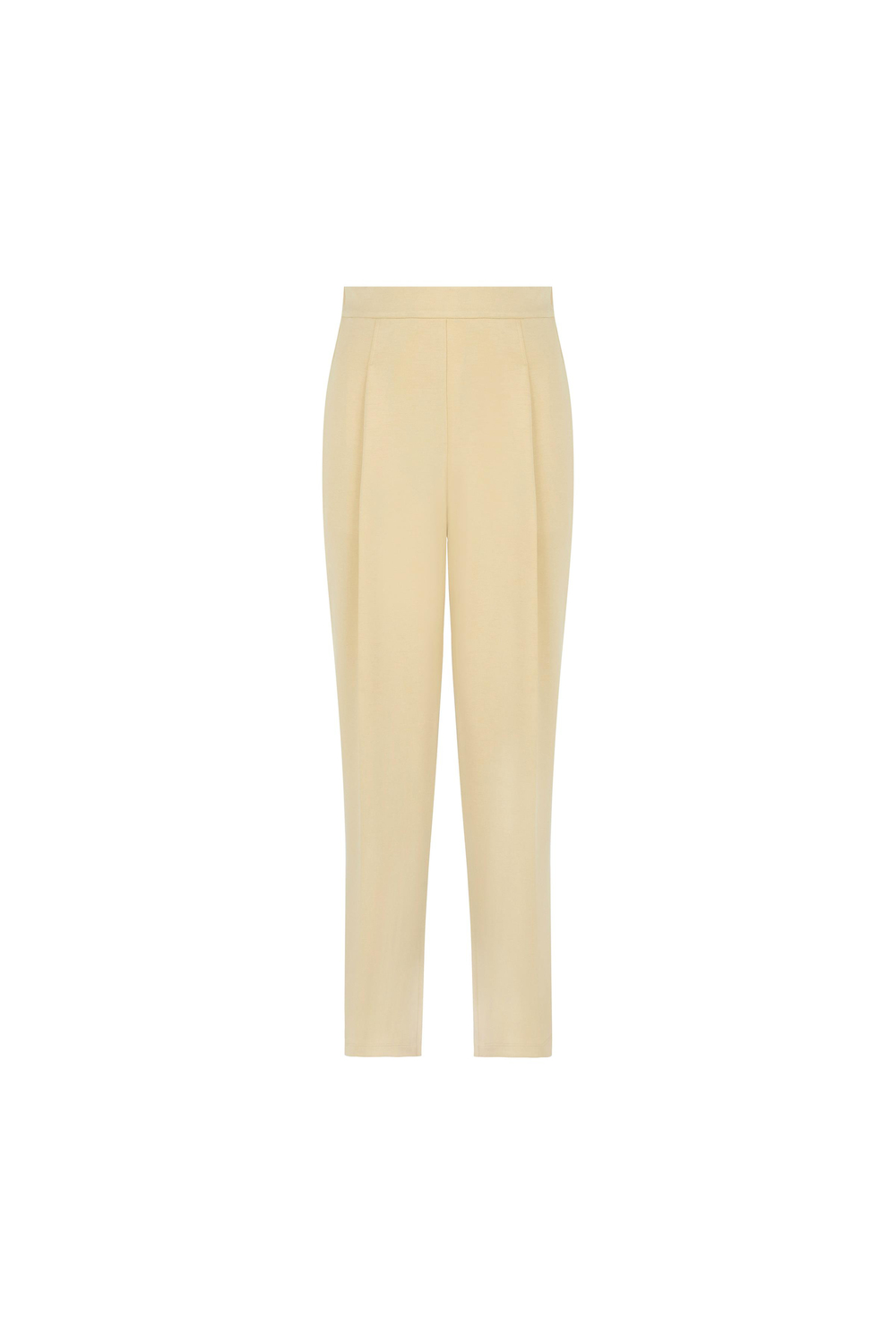 Carrot Form Knitted Modal Trousers Lıght Gold