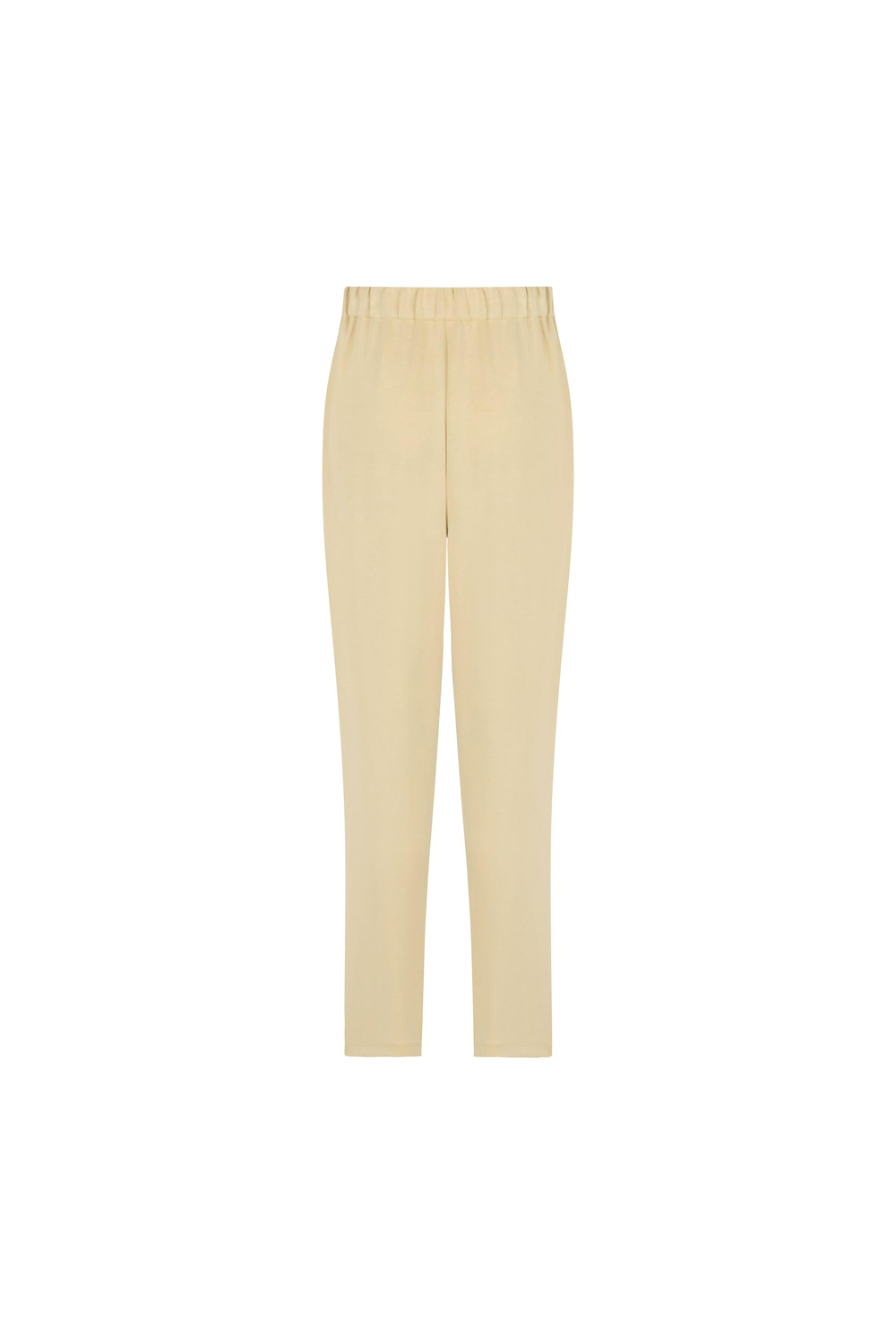Carrot Form Knitted Modal Trousers Lıght Gold