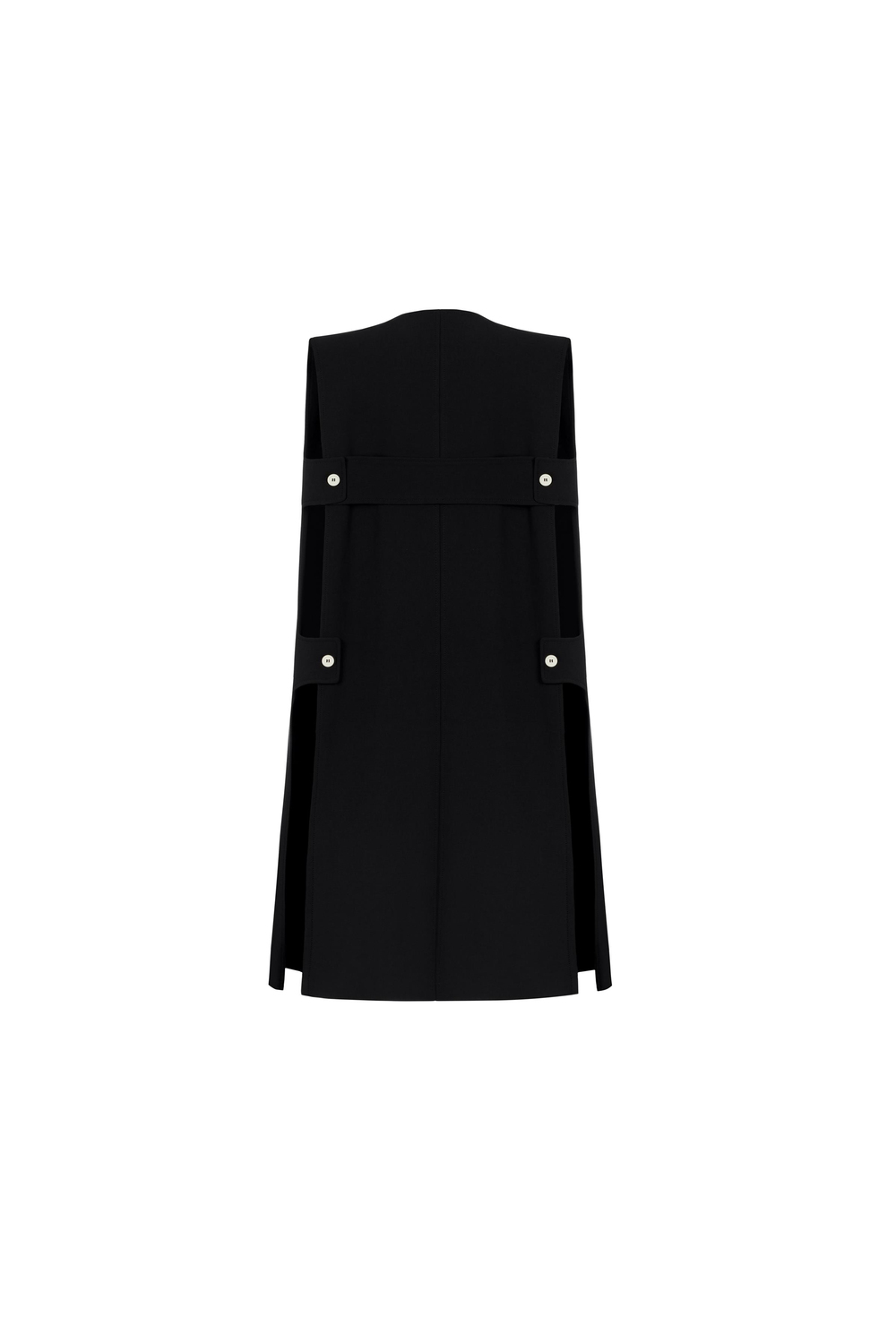 Belt Detailed Vest Black