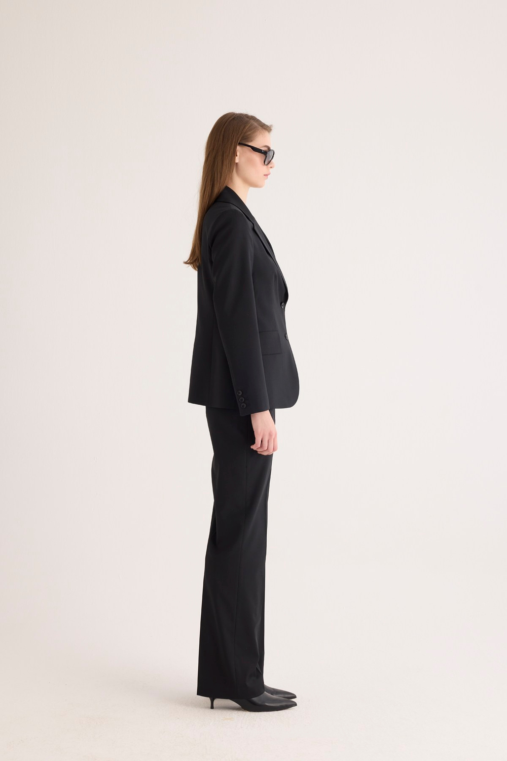 Klasik Kesim Siyah Blazer Ceket