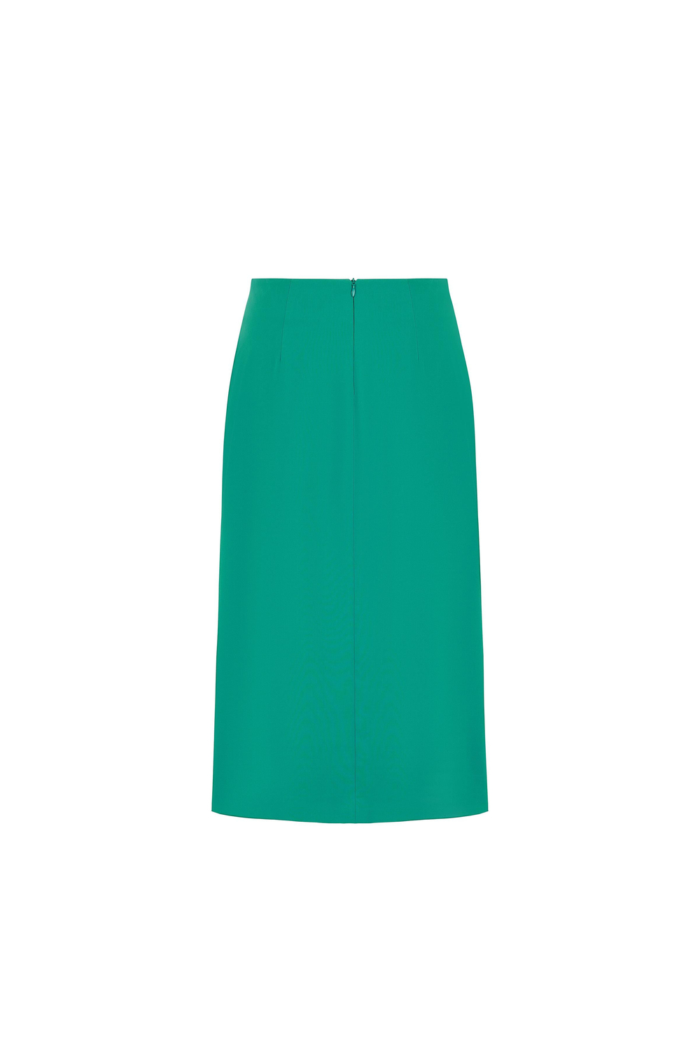 Contrast Button Polyester-viscose Skirt Deep Blue
