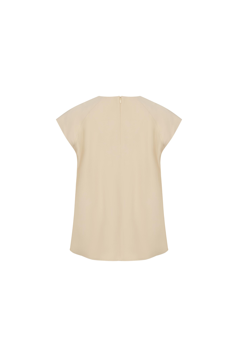 Viscose Blouse With Pleated Detail Lıght Gold