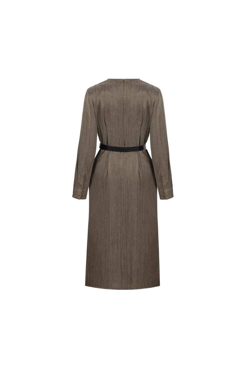 Pleated Detail Dress Ivy Green