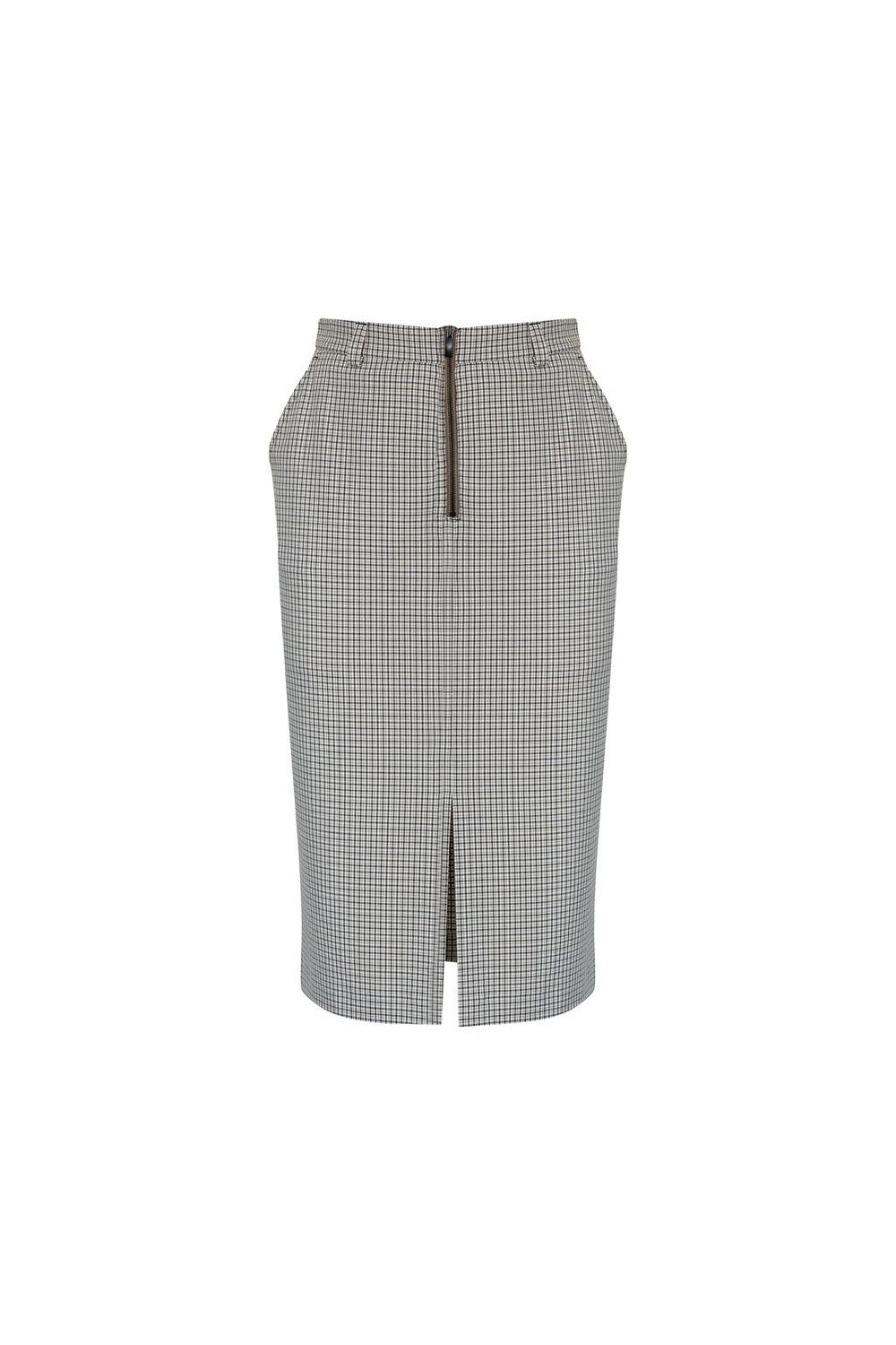 Skirt With Zipper Detail Black-mınk
