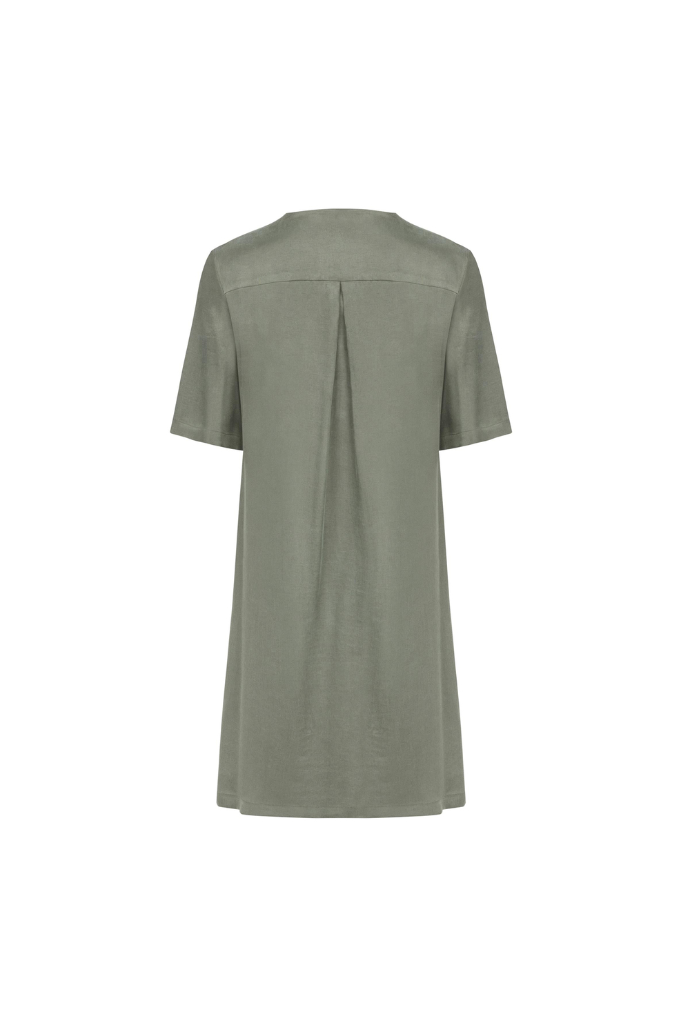 Tencel Blend Knee High Dress Sage Green