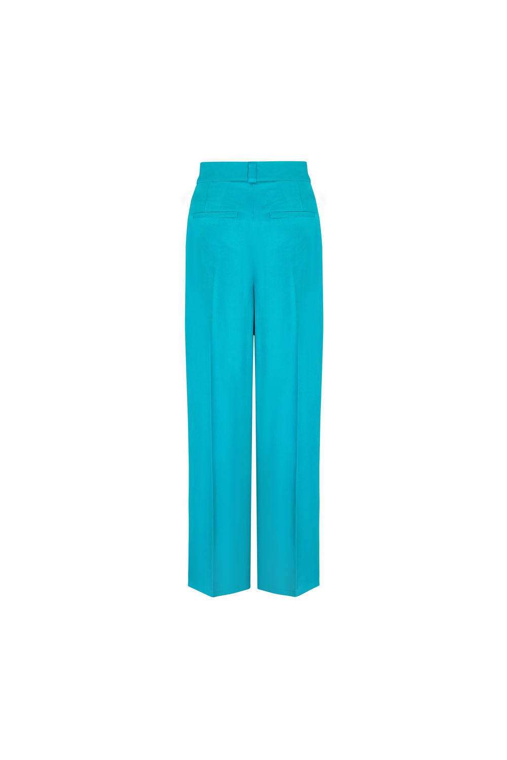 Tencel Blend Palazzo Trousers Aqua