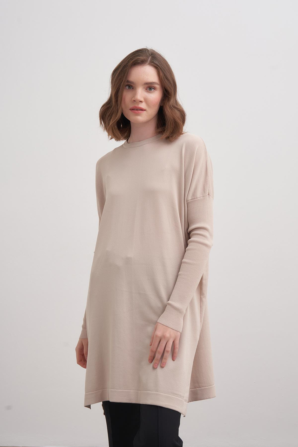 Rayon Basic Tunik Bej