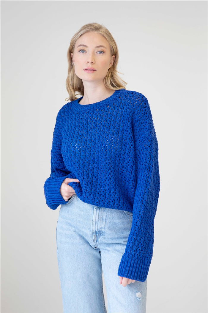 Avrile Ajurlu Triko Kazak  SAKS  A92183-S