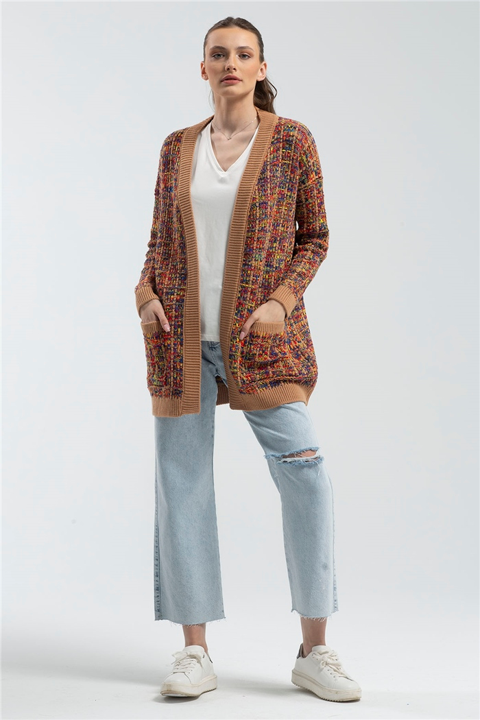 Avrile Degradeli Triko Hırka  CAMEL  A91611-S