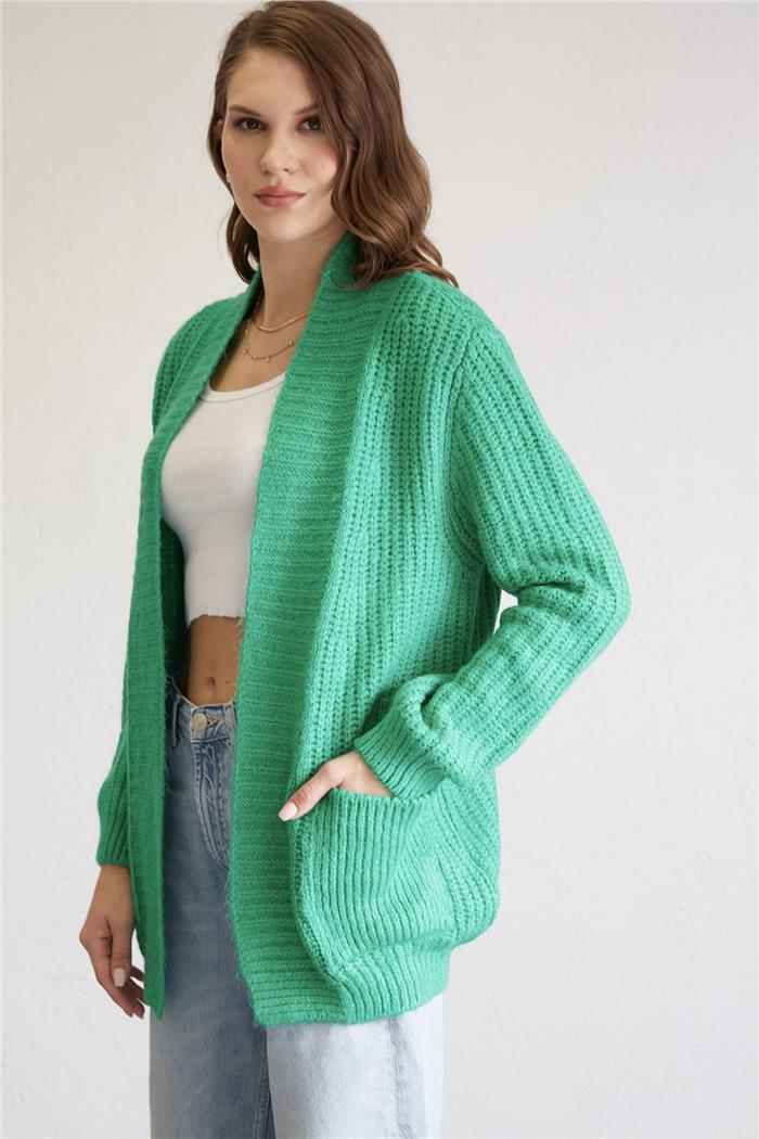 Avrile Kadın CEPLİ UZUN HIRKA BENETTON A92388-S