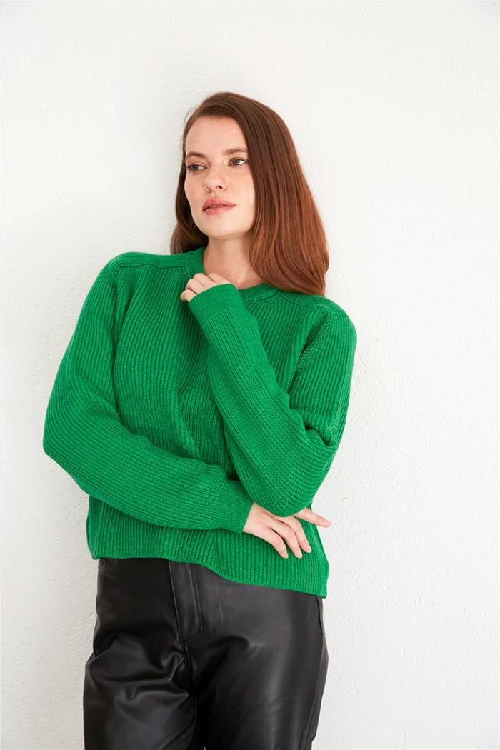 Avrile Kadın Reglan Kol Bisiklet Yaka Kazak BENETTON A92241-S