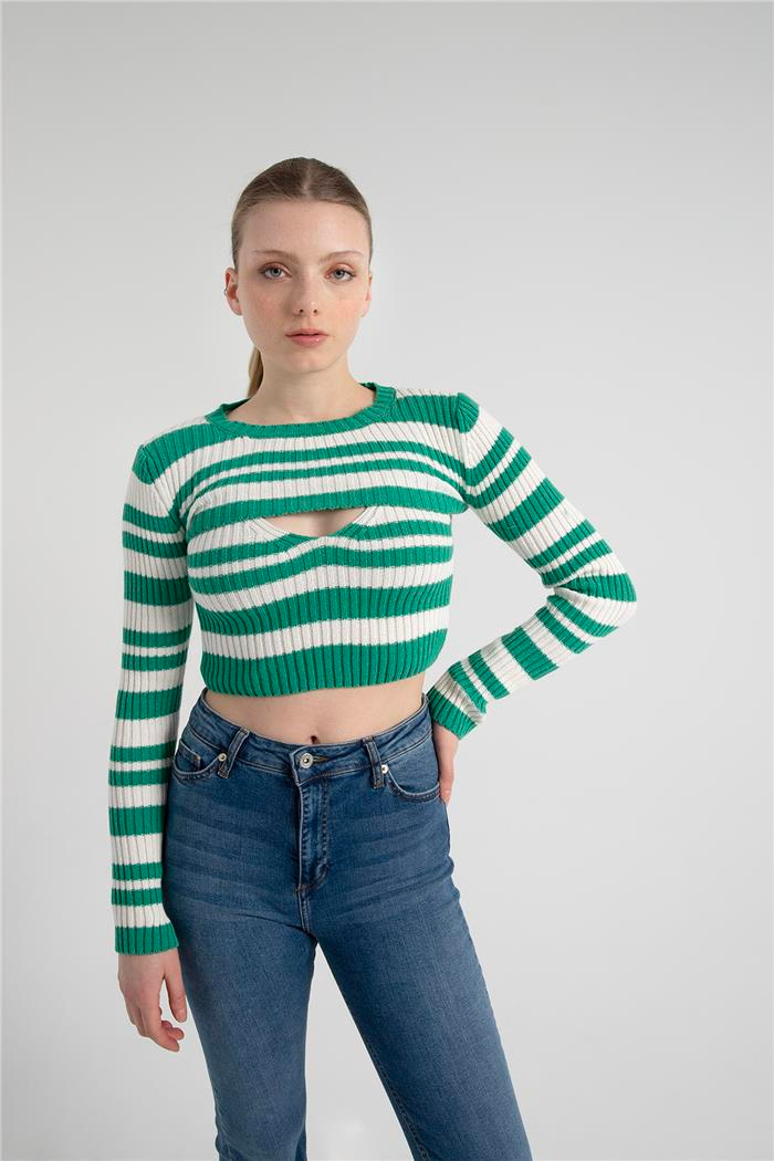 Avrile Kadın Triko İkili Takım BENETTON-HAM EKRU A92226-S