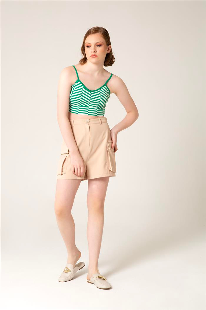 Avrile Kadın Zigzag Desenli Atlet BENETTON A92125-S