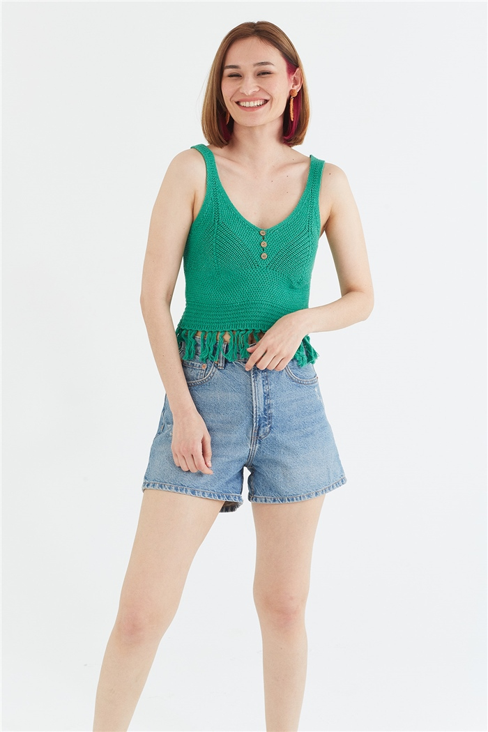 Avrile Püsküllü Atlet  BENETTON  A92009-S