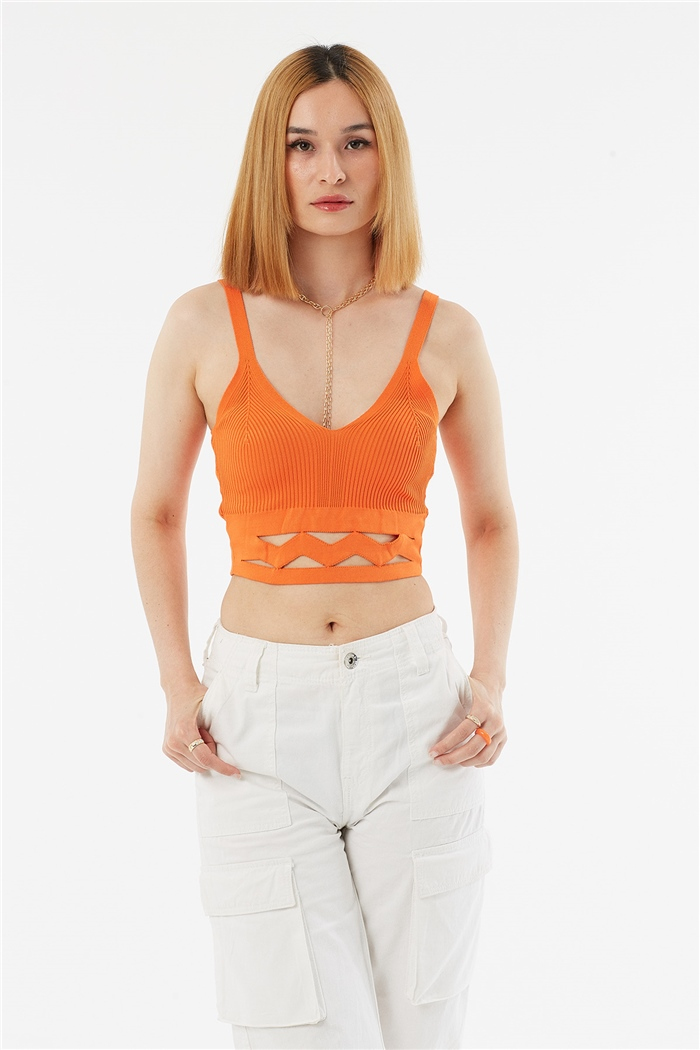 Avrile Zigzag Dekolteli Atlet  ORANJ  A92069-S