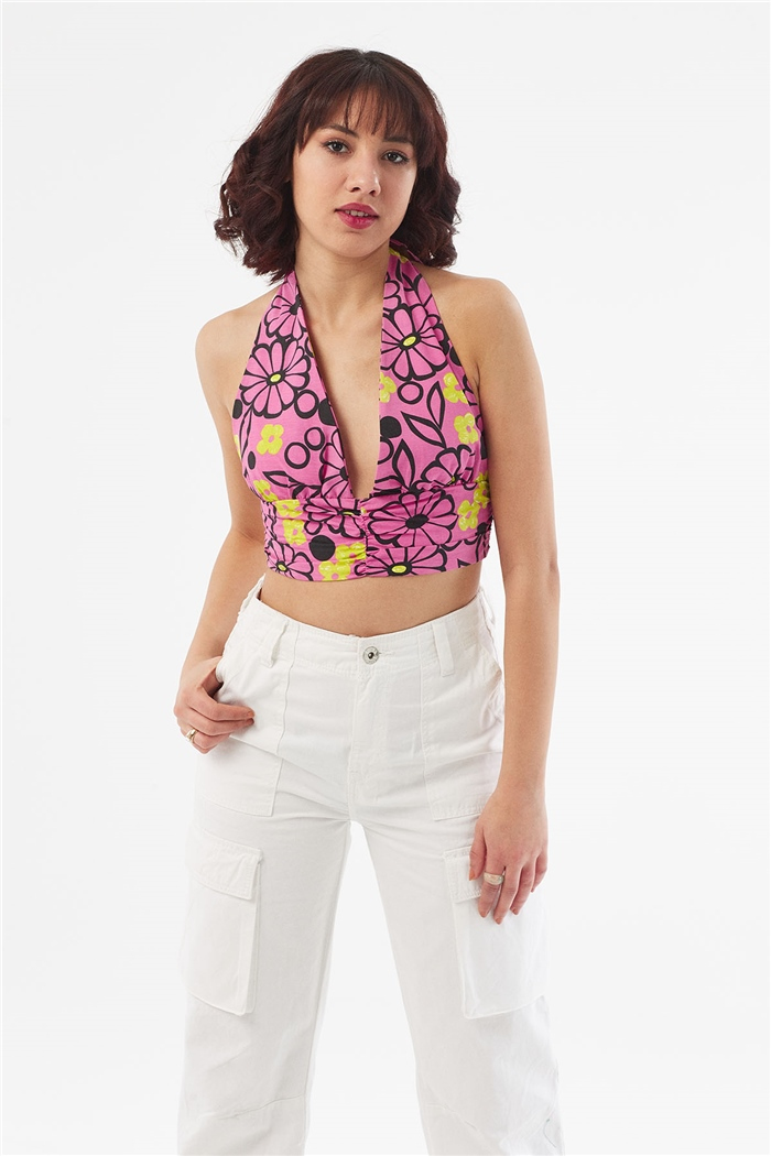 Nisan BAĞLAMALI CROP  FUŞYA  N22-1410