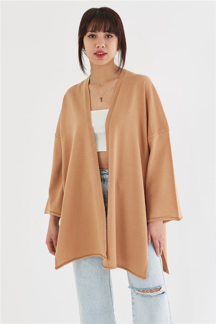 Nisan Bağlamalı Hırka  CAMEL  TT3515-Z